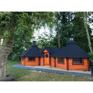 (9.2 m² + 9.2 m²) Small Double Grill Cabin