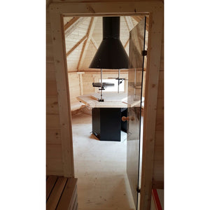 (9.2 m² + Sauna Extension) Small BBQ hut