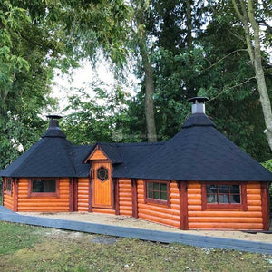 (9.2 m² + 9.2 m²) Small Double Grill Cabin
