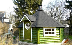 green paint bbq hut for sale 
